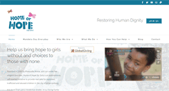 Desktop Screenshot of hopehome.org.za