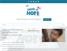 Tablet Screenshot of hopehome.org.za